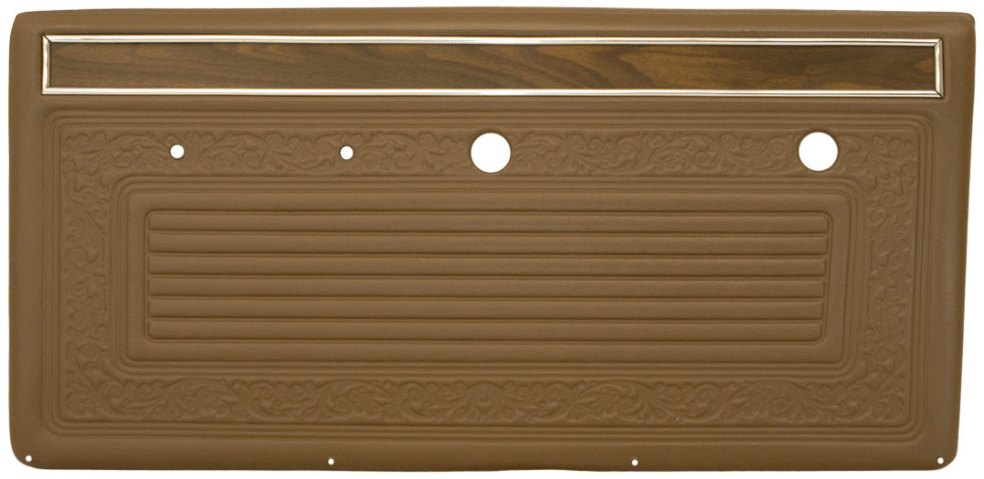 1970-1971 Door Panel Set Wood Grain Saddle-GM Truck