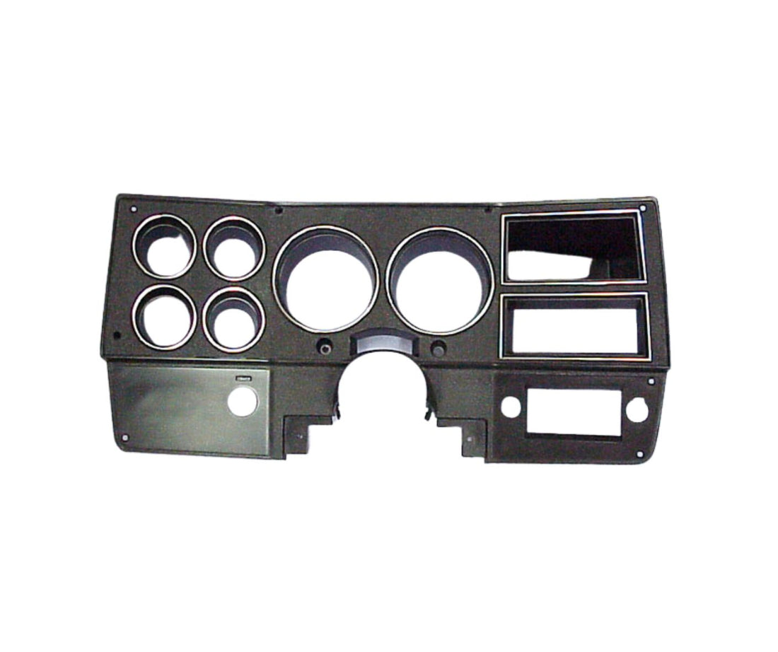 1978-1980 Chevy C10 Instrument Bezel with A/C Black/Silver - GM Truck