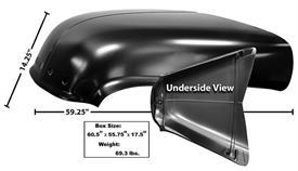 1947-1953 Chevrolet One Piece Hood, Steel - GM Truck