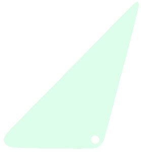 1968-1972 Vent Window Glass (Green) - GM Truck