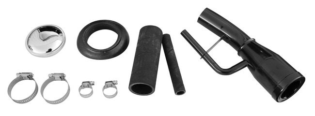 1955-1959 Chevrolet & GMC Truck Black Gas Tank Fuel Neck Assembly - GM Truck