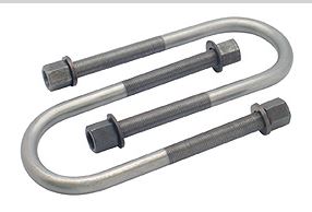 1960-72 Rear U-Bolts, stock length, pair