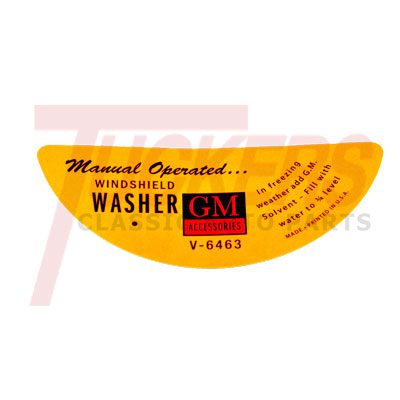 1947-1959 Windshield Washer Decal - GM Truck