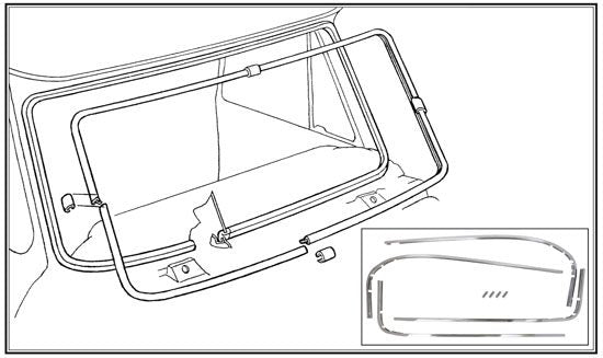 1964-1966 Chevrolet & GMC Pickup Truck Deluxe Windshield Molding Kit