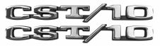 1969-1970 Chevrolet Pickup Truck CST/10 Fender Emblems, Pair - GM Truck