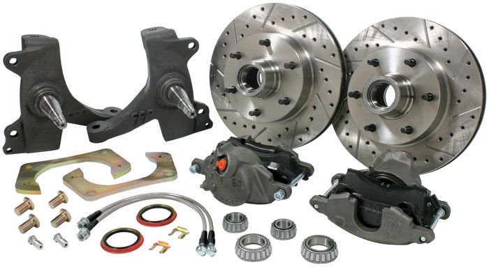 1973-87 Modular Drop Spindle Wheel Brake (5x5) 5 Lug drop Kit