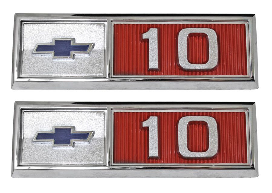 1965 Chevrolet Pickup Truck C10 Fender Emblems - Chevy Truck