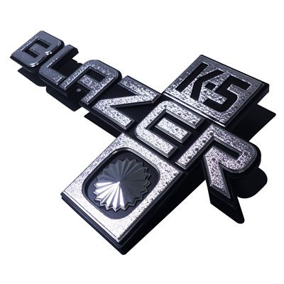 1981-1988 Fender Emblems for Chevrolet K5 Blazer, 4 Wheel Drive