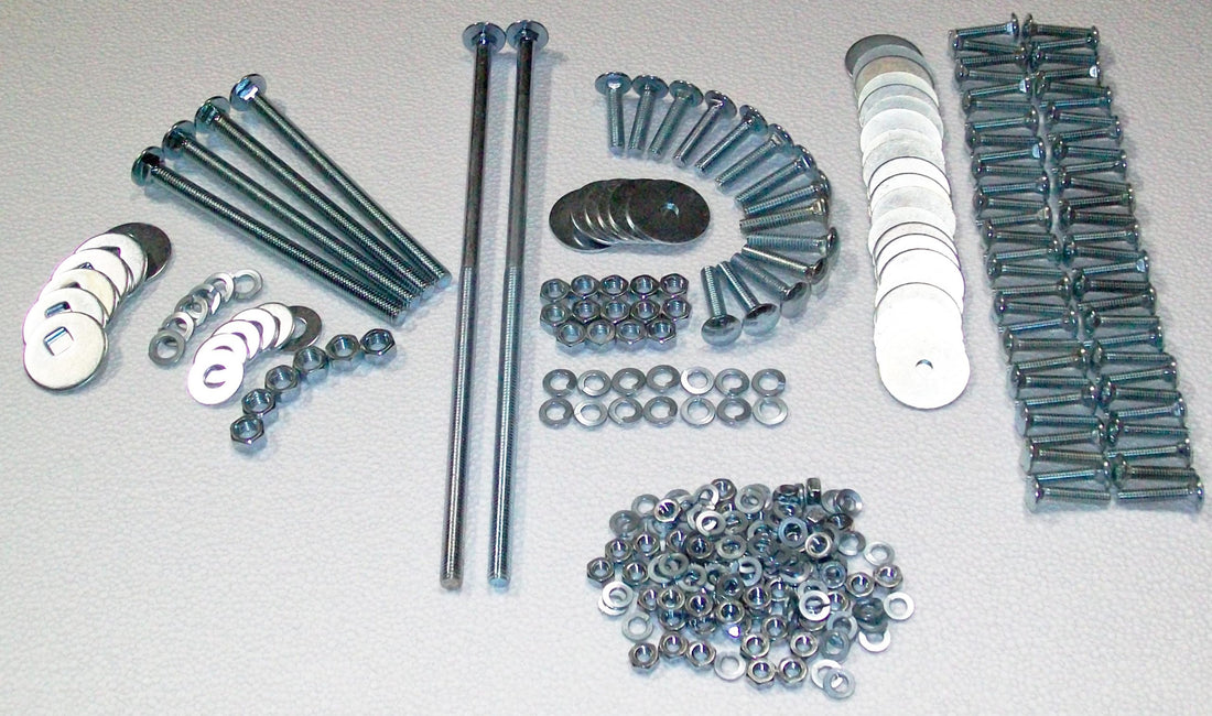 1955-1957 Complete Bed Bolt Kit (Polished) - GM Truck