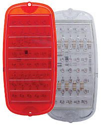 1960-1966 Taillight Lens clear Fleetside - L.E.D. - GM Truck