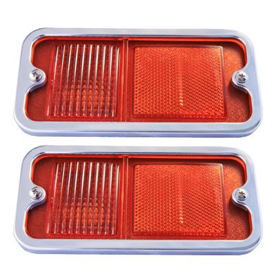 68-72 Polished Billet Bezels, Pair (lens not included)