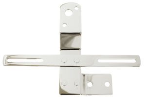 1947-1953 Taillight Bracket Left Hand with License Plate Holder Chrome - Chevy Truck