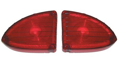 1960-1966 Chevrolet & GMC Suburban & Panel Truck Tail Light Lens, Pair - GM Truck