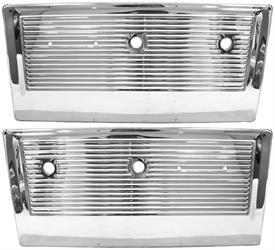 1967-1968 Door Panels Original Steel Chrome - GM Truck