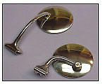 Long Arm Peep Mirror - Universal, Chrome, 4" Round