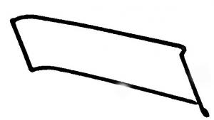 1955-1966 Rear Glass Weatherstrip (Big)