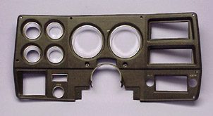1978-1980 Instrument Bezel without A/C Black - GM Truck