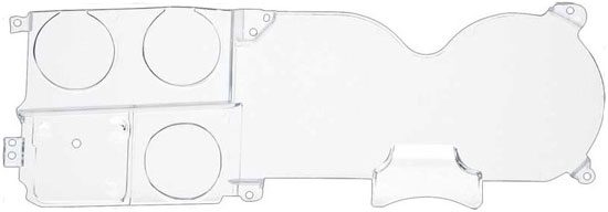 1973-1980 Instrument Bezel Lens Clear with Clock Plastic - GM Truck