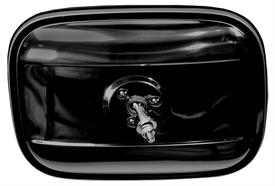 1947-1972 Chevrolet & GMC Truck Exterior Mirror Head - Black, Rectangular