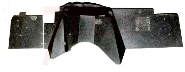 1960-1963 FireWall Pad Deluxe ABS Plastic with Felt Backing - GM Truck