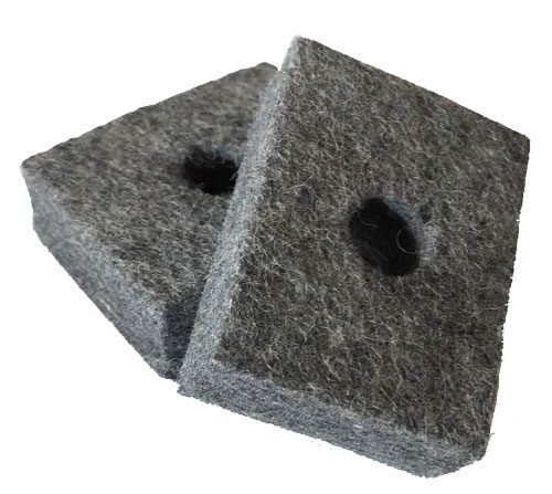 1947-1951 Brake & clutch pedal felt seal set