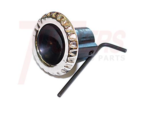 1960-1963 Wiper Knob Black/Chrome