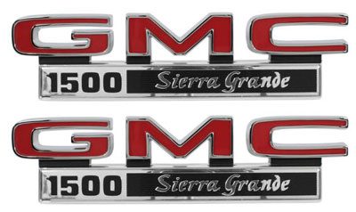 1971-1972 Fender Emblems - GMC Truck