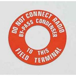 1947-1955 Engine Generator Warning Tag - Universal