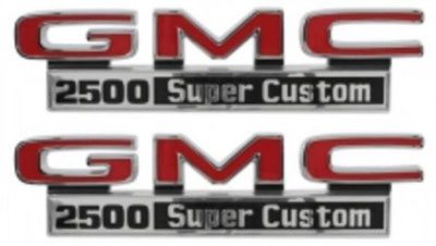 1971-1972 Fender Emblems - GMC Truck