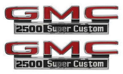 1971-1972 Fender Emblems - GMC Truck