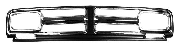 1971-1972 Grille GMC Chrome with Paintable Details - GM Truck