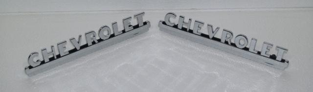 1950-1952 Hood side emblem. "Chevrolet" - Chevy Truck