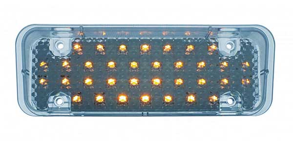 1971-1972 Clear Lens, Amber Illumination Parklight Assembly LED - Chevy Truck