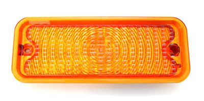1973-1974 Parklight Lens Deluxe Amber with Silver Edges  Right Hand - Chevy/GMC