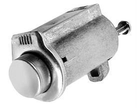 1954-1972 Stainless Steel Glove Box Door Push Button, no lock.