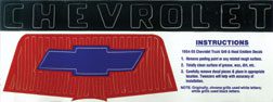 1954 Hood Emblem Decal - Chevy Truck
