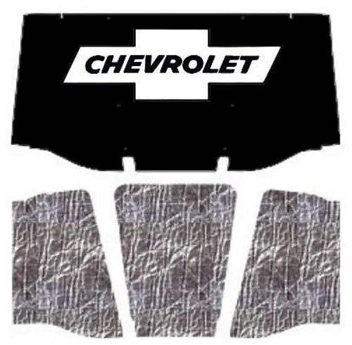 1967-68 Chevrolet Truck Under Hood Cover-with G-010 Bowtie Chev AcoustiHood Kit