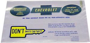 Owner's Manual Envelope