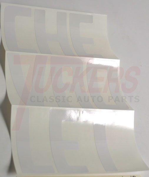 1967-1972 Fleetside Tailgate White Letter Decals - Chevy Truck