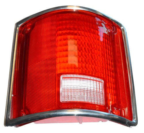 1973-1987 Taillight Lens Fleetside, Blazer, Jimmy, Suburban, Deluxe With Trim - Left Hand