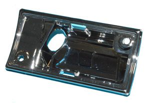 1973-1984 Dome Light Housing Chrome Plastic for 4 Tab Len - Chevy/GMC Truck