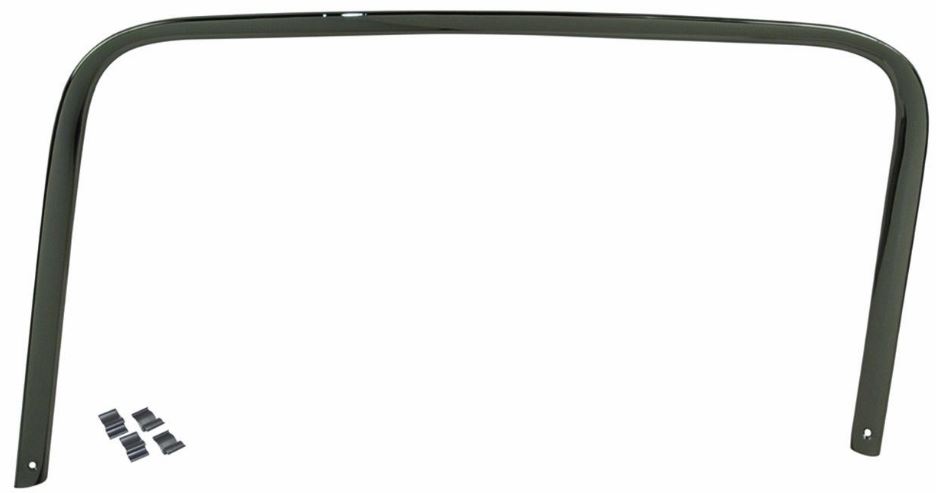 55-59 Right Hand, Passenger Side Upper Door Frame Molding, Chrome