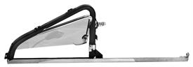 1951-1954 Vent Window Assembly Chrome/Clear (Driver Side) - GM Truck