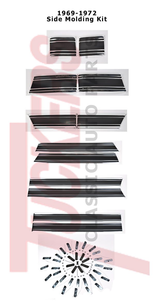 1969-1972 Side Molding Kit - GM Truck