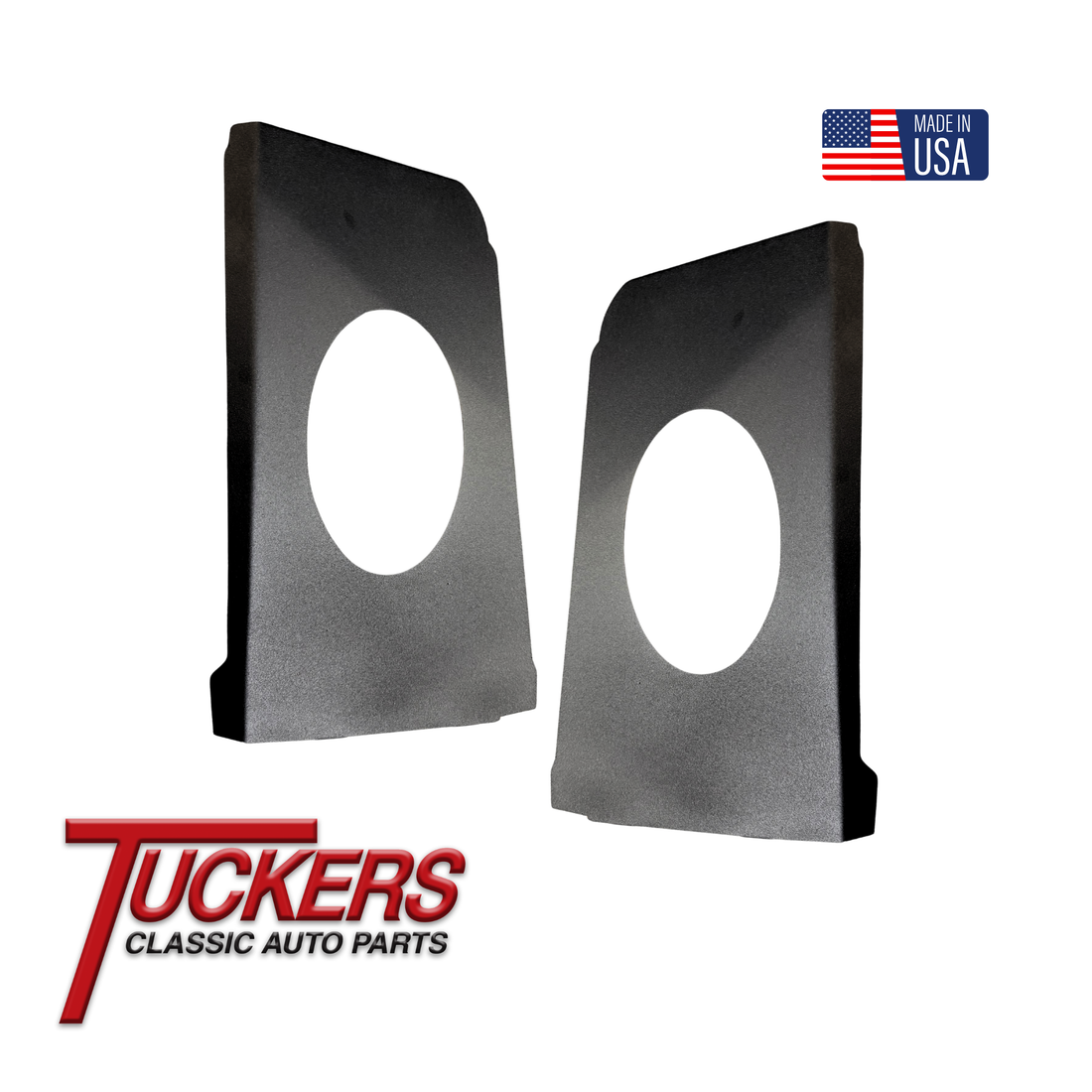 1955-1959 Chevy GMC Truck Bolt In Speaker Panel Behind Seat Powder Coat