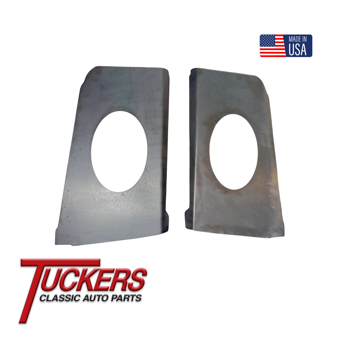 1955-1959 Chevy GMC Truck Bolt In Speaker Panel Behind Seat Raw Metal