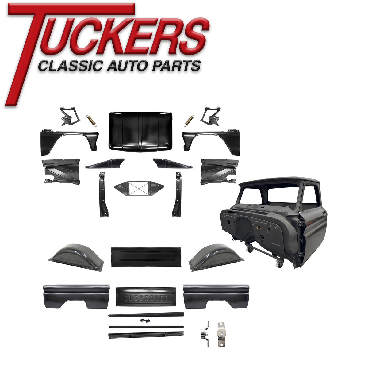 1964-1966 Chevy Truck Complete Sheet Metal Body Kit with Cab - GM Truck ...