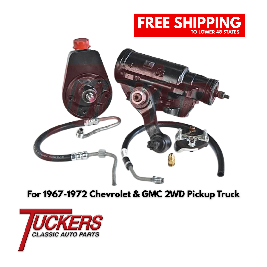 1967-1972 Chevy C10 GMC Truck Power Steering Conversion Kit 2WD - Complete - Tuckers Classic Auto Parts