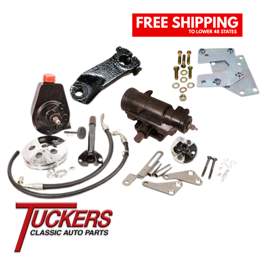 1967-1972 C10 4WD K10 Chevy Truck 4X4 Power Steering Conversion Kit - Tuckers Classic Auto Parts