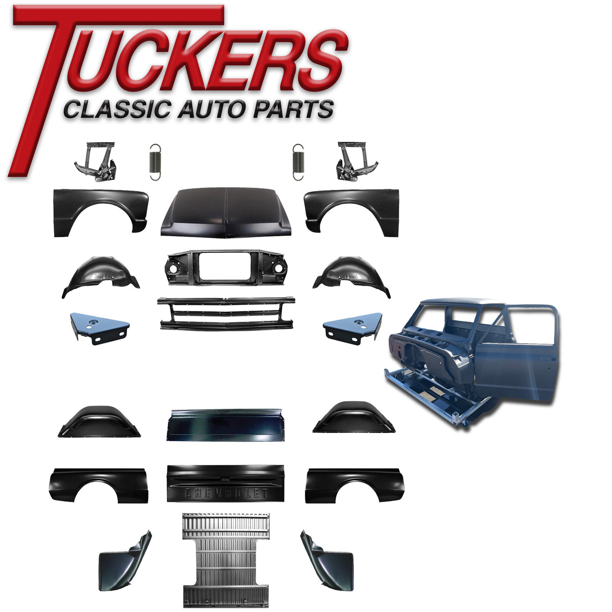 1967 Chevy Truck Complete Sheet Metal Body Kit with Cab - GM Truck ...